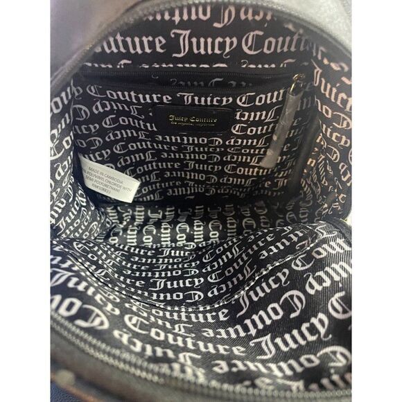 Juicy Couture Mini Backpack BLACK WITH CROWN - Picture 7 of 8